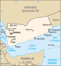 Location of Yemen