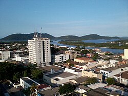 Ilha da Cotinga as seen from the top of the Palácio do Café