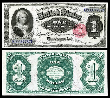 $1 silver certificate, issue 1886