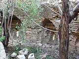 Embrasure in one of the two Southeastern towers