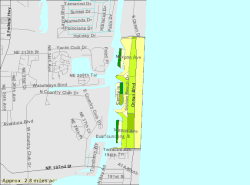 U.S. Census Bureau map showing town boundaries