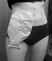 Ostomy pouching system