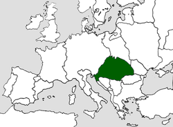 Territory of Kingdom of Hungary by the end of the 15th century