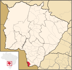 Location in Mato Grosso do Sul state