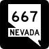 State Route 667 marker