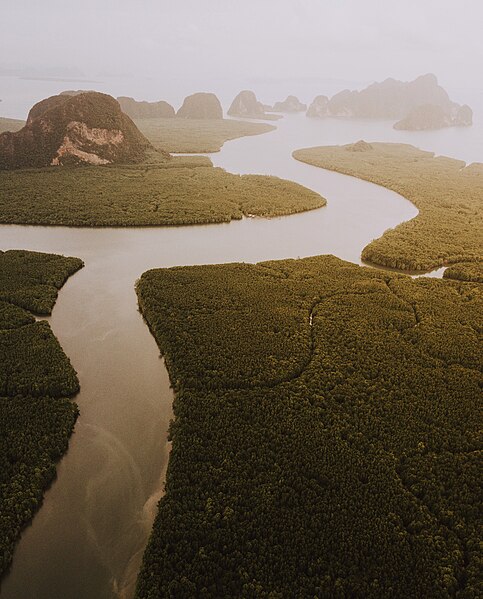 Файл:Sunset from above Phang-nga.jpg