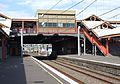 The former concourse and footbridge