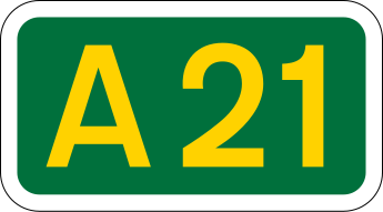 File:UK road A21.svg