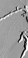 Dendritic channels on mesa of Echus Chasma. Image is 20 miles wide. Image is in Coprates quadrangle.