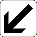 85.01 Indicates the position of the lane affected by the sign it accompanies