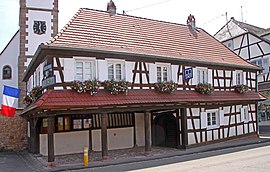 The town hall in Hoffen