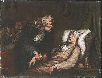 The Imaginary Invalid, (ca. 1860–62), oil on panel, 26.7 x 35.2 cm., Philadelphia Museum of Art