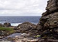 Low tide beneath the cliffs at Malin Head.