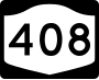 New York State Route 408 marker