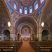 Interior de la basílica de Nuestra Señora del Rosario (Berlín, Alemania).