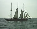 Schooner Amphitrite, the world's oldest seagoing yacht