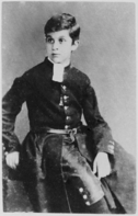 Photo of boy in Chapel Royal choir uniform