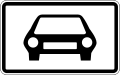 Т6 Road vehicle to which the action of the road sign applies