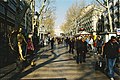 La Rambla, famous for its living statues