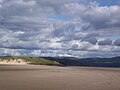 Black Rock Sands Beach looking towards Borth-y-Gest, Ynys Cyngar and the Afon Glaslyn estuary.