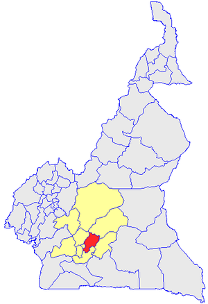 Department location in Cameroon