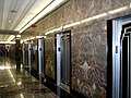 Art deco elevators in the lobby