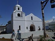 Historic Old Adobe Mission "Our Lady of Perpetual Help Church", built in 1933 and currently (2012) under restoration (SHR).