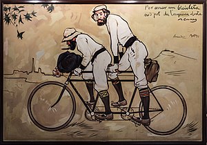 Ramon Casas and Pere Romeu on a Tandem