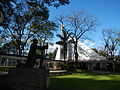 Chapel façade from across Main Quadrangle