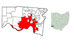 Location in Hamilton County, Ohio