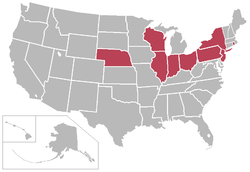 Location of teams in {{{title}}}