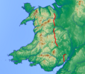 Image 25Offa's Dyke (Clawdd Offa) Map. (from History of Wales)