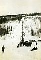 Big Hill ski jump in Revelstoke, British Columbia, Canada 1916