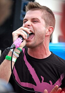 Chad Ackerman Singing at Cornerstone Festival in Illinois.