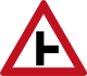 Side road on the right ahead