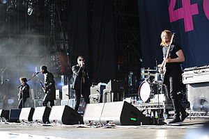 Kasabian performing at Rock am Ring in 2014