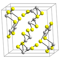 Structure of stibnite