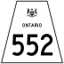 Highway 552 marker