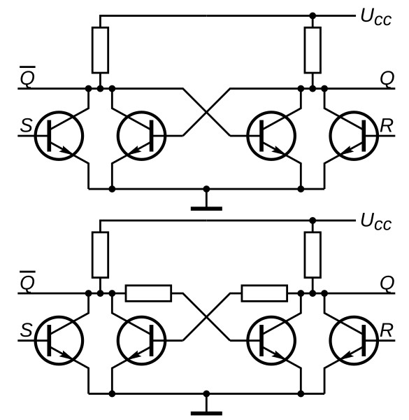 Файл:RS-триггер на дискретных элементах.svg