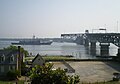 Elrod about to pass through the George P. Coleman Memorial Bridge on the York River, Summer 2011