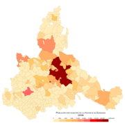 Población por municipio en 2018