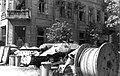 Warsaw Uprising – Polish barricade on the Napoleon square