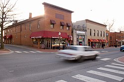 A view of downtown Blacksburg