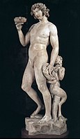 Bacchus by Michelangelo, early work (1496–97)