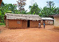 Wattle and daub mud house in Cameroon