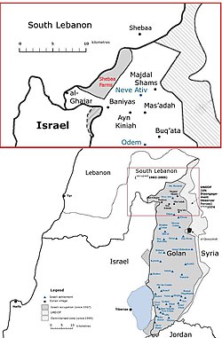 Location of Ghajar