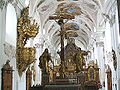 Interior of the Monastery Church of Mariae Himmelfahrt in Stams