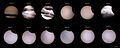 montage of the eclipse from Degania A, Israel, from 05:03 UT to 07:05 UT