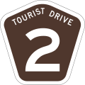 Tourist drive marker