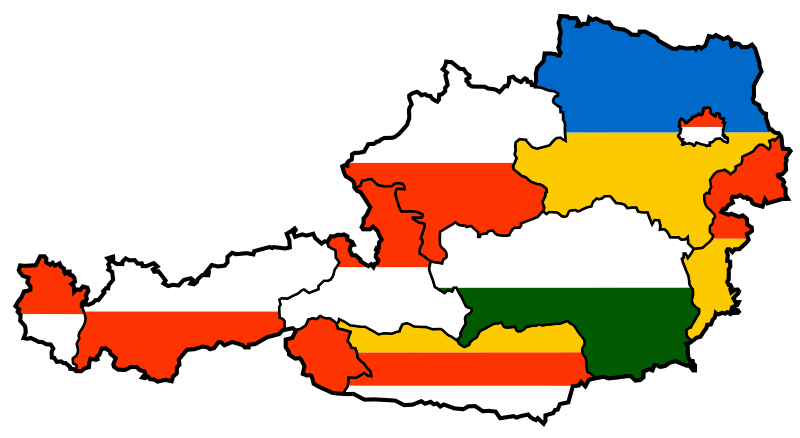 Файл:Austria States Flags map.svg